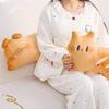 Plush Cat Bread Shape Pillow With Pp Cotton Filling For Sleeping And Lounge Comfort