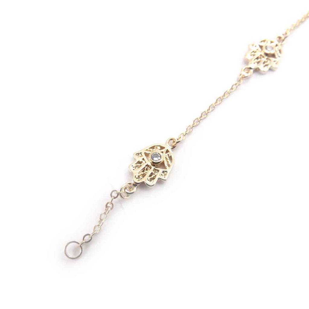 Les Trésors De Lily [J8136] - Gold Plated Bracelet 'Fatma'