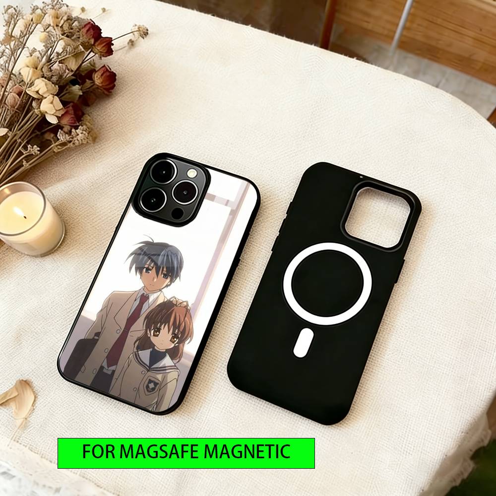 CLANNAD Phone Case Magnetic with Magsafe Wireless Charging For iPhone17,16,15,14,13,12,11 Plus,Pro iPhone17