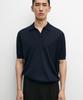 Masimodutti Wool Blend Short Sleeve Knit Polo Shirt