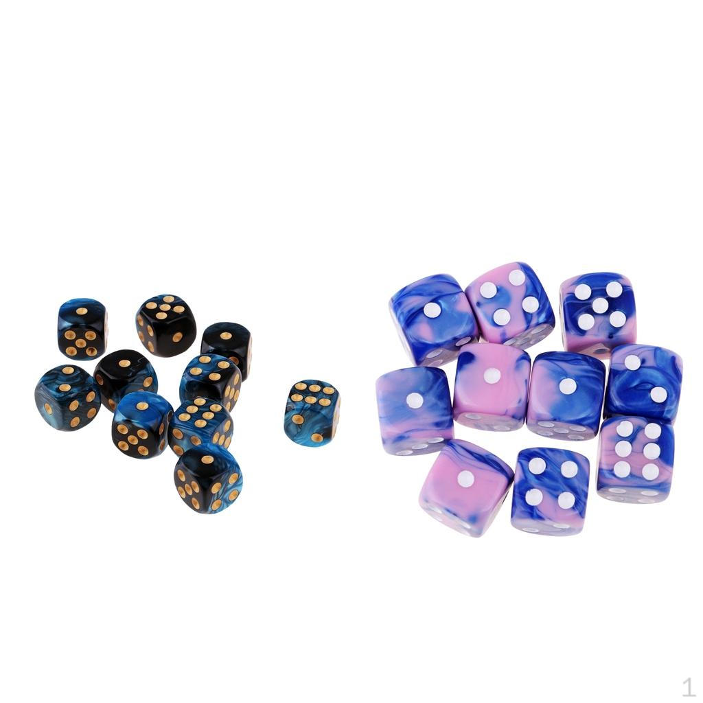 20 Pieces D6 s 16mm 6 Sided Role Playing for Supplies