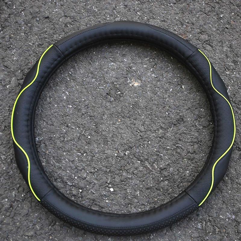 My Good Car Husa de protectie a volanului din piele de masina Huse de directie pentru Jeep Compass 2016 2017 Renegade 2015 2016 2017