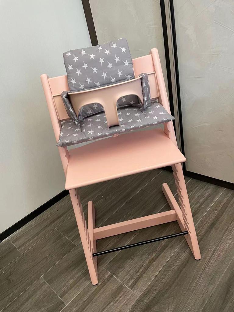 Compatible Children's Solid Wood High Chair Tray & Guard Rail for STOKKE Tripp Trapp, Eco-Friendly, Matches Original Design