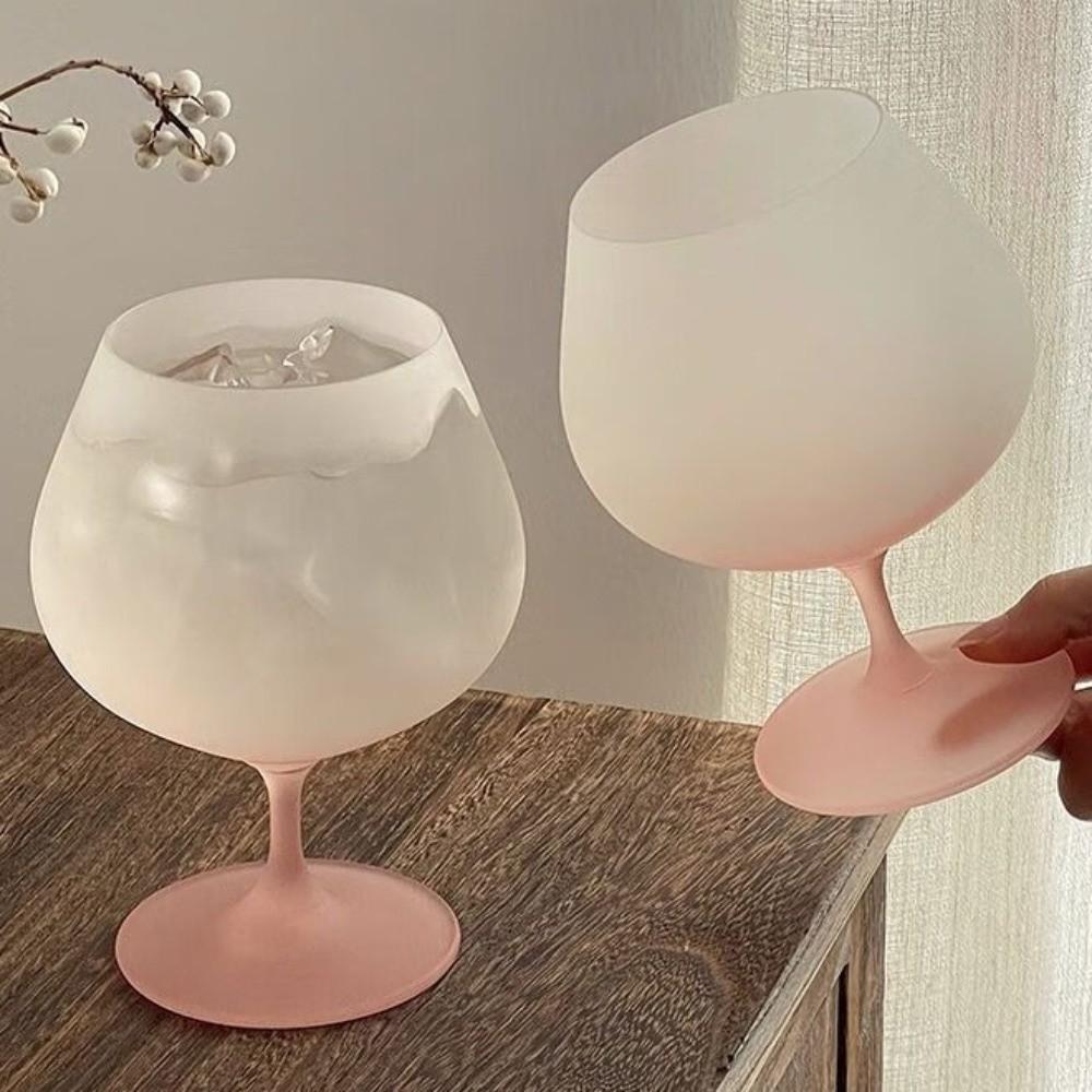Gradient Color Red Wine Glass Frosted Ice Cream Cup Highball Glass Juice Cup  Wedding