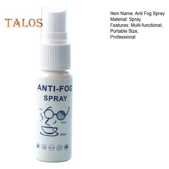 20ML Briller Antidugg Spray Multifunksjonell Brilleglass Motorsykkelvisir Snorkel Ansiktsbeskyttelse Ski Svømmebriller Rengjøring Antiduggmiddel