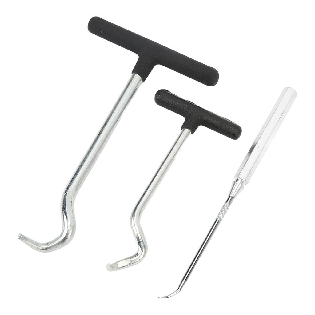 3PCS O Rings Grease Seals Puller Steel Soft Handle Oil Seal Remover Puller Tool for Car SUV Truck