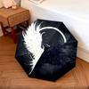 1 PC Automatic Folding Umbrella - Angel Wings Moon Pattern, Portable & Foldable Design with 8 Ribs, Christmas Birthday Gifts