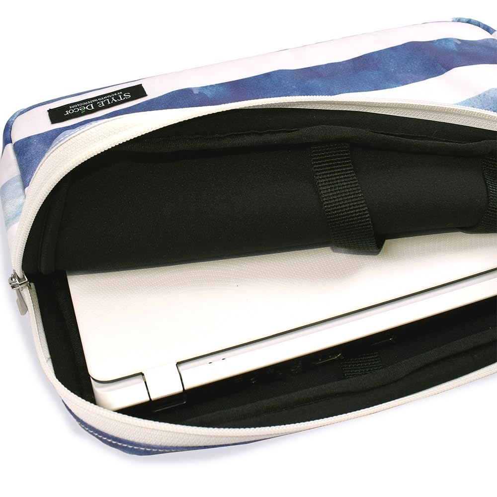 Blue Horizon Border Laminated Inner Case W0700810 13.3-inch Scandinavian-style Sleeve,