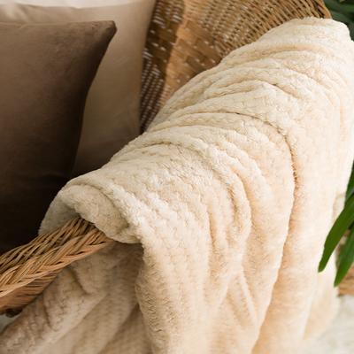 LUGO Decorative Blanket - Beige - 200x220 Cm