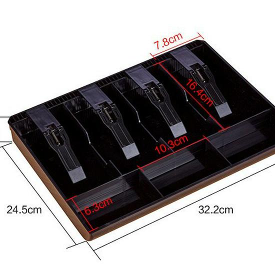 Five-Compartment Cash Register Storage Tray for Supermarkets and Convenience Stores