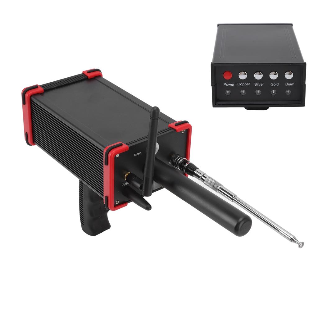 1000 Meters Range Metal Locator Underground 15m Depth Red Metal Detection Finder for Treasures US