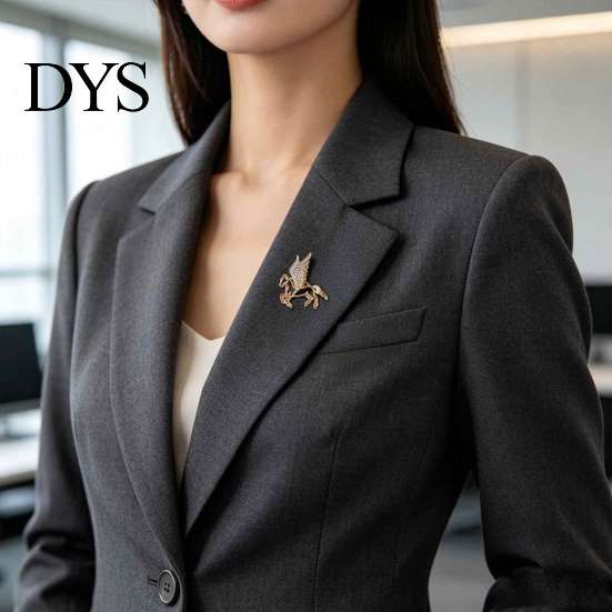 Alloy Brooch Accessory Rhinestone Flying Horse Brooch, Hollow Winged Lapel Pin for Men Jewelry Women, Decorative Badge Clothes Bag Hat Scarf Suits