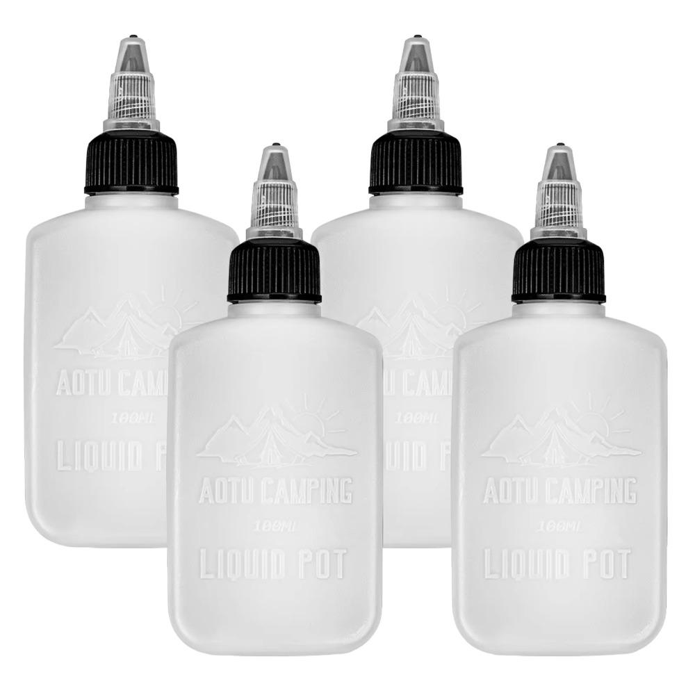 4pcs Plastic BBQ Oil Dispenser 100ml Squeeze Sauce Bottles Outdoor Oil Bottle  Trip