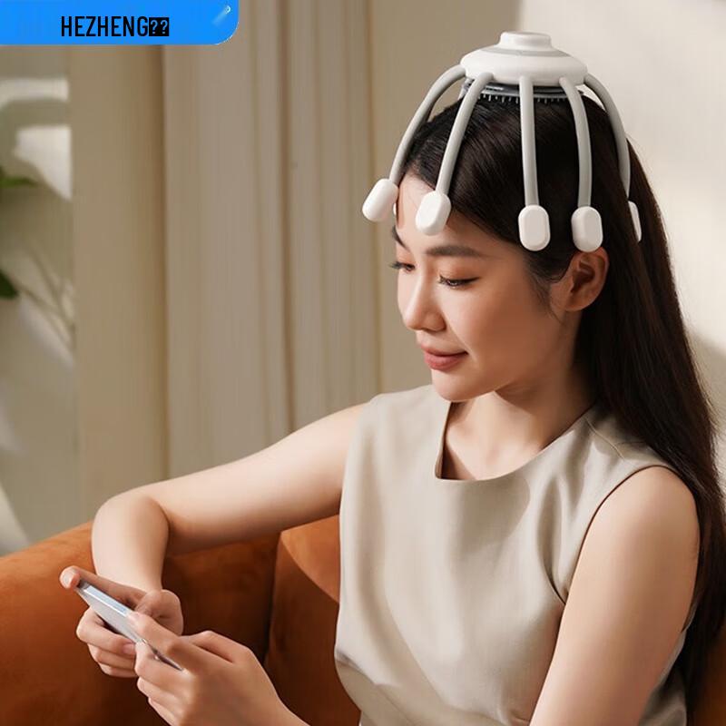 Hozheng Smart Wireless Head Massager with Bluetooth Audio