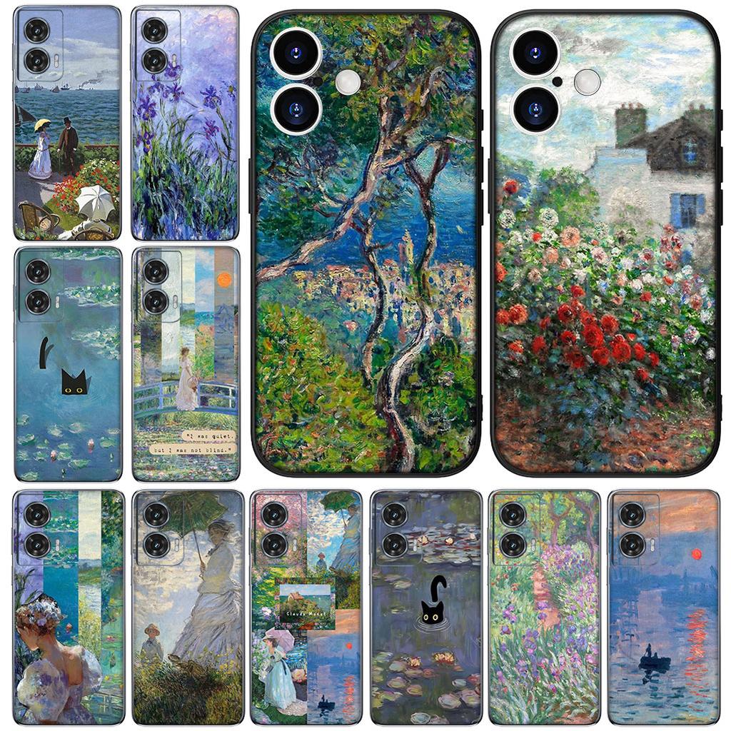 Cover Claude Monet Cat Impressionism Waterlily for Xiaomi Poco C85 C71 C65 C61 X7 X6 X5 M6 M8 F6 F7 F8 Ultra Pro C75 Phone Case
