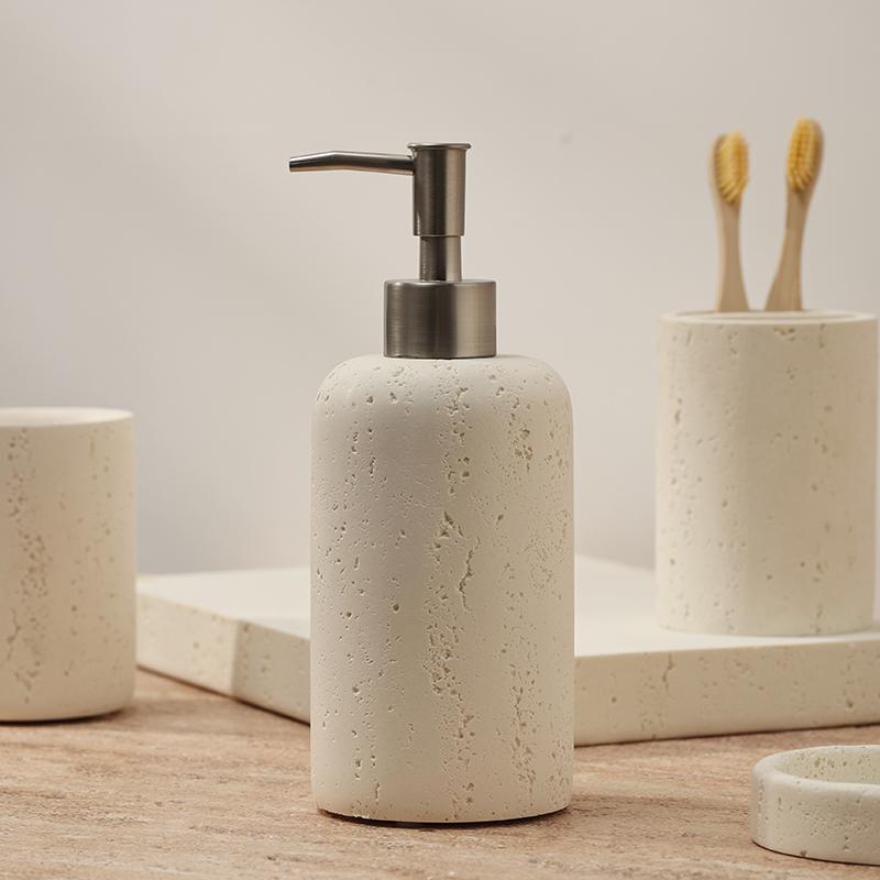 New Lotion Press Dispensing Bottle Bathroom Shampoo Empty Bottle Soap Dispenser Diffuser Case Toothpick Box Bathroom Accessories