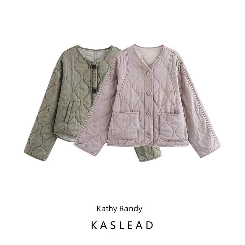 Kaslead New Arrival Women's Clothing Fashion Style Stylish Simple and Versatile Cotton Jacket Outwear 4341762