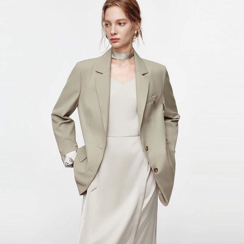 ELLE Women s Loose Fit Blazer S