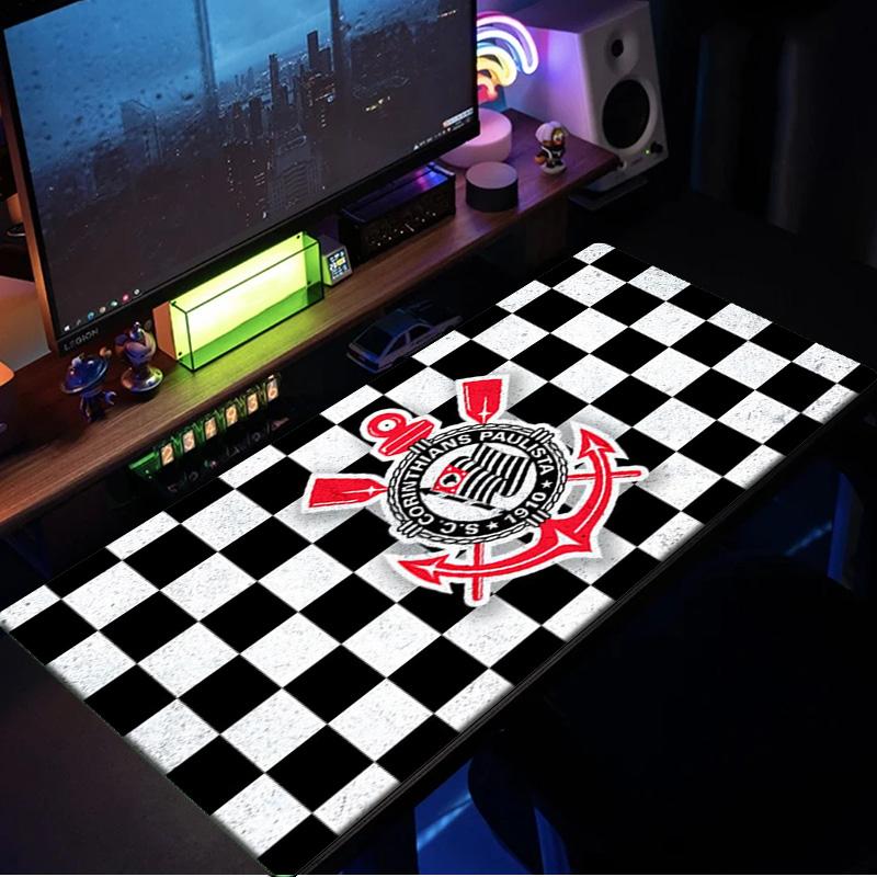 Sport Club Corinthians Paulista3 mouse pad, rubber base, esports desk mat, mouse pad for gamers and office use, gaming desk , easy to clean mat