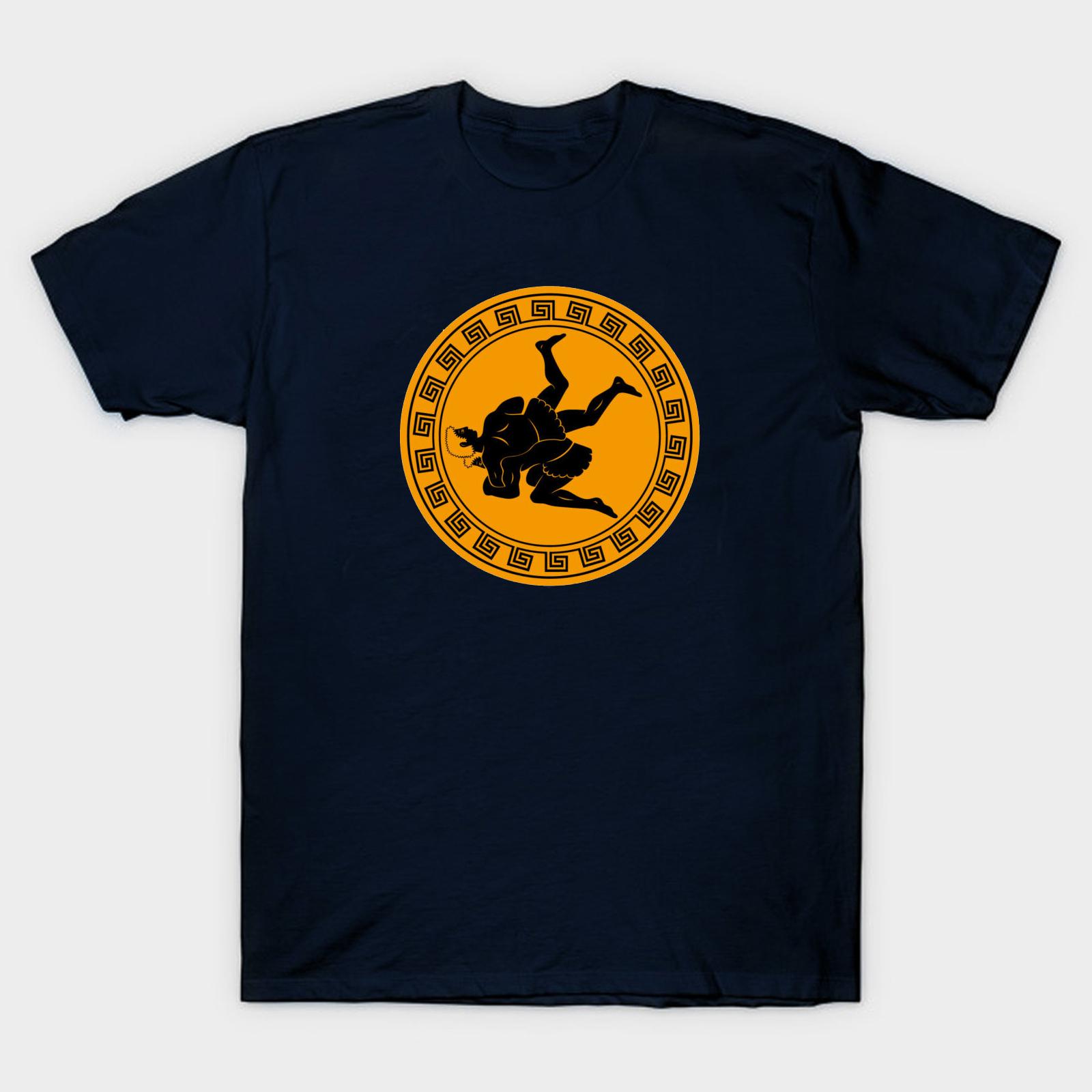 

Greco Roman Wrestling Retro Circle T-Shirt. Summer Cotton Short Sleeve O-Neck Mens Gift T Shirt New S-3XL 4XL