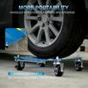 Car Dolly Set of 4, 6000 Lbs Capacity Car Wheel Dolly with Reflective Tape,Car Moving Dolly with 360° Rotational Wheel & Brakes,Heavy Duty Vehicle