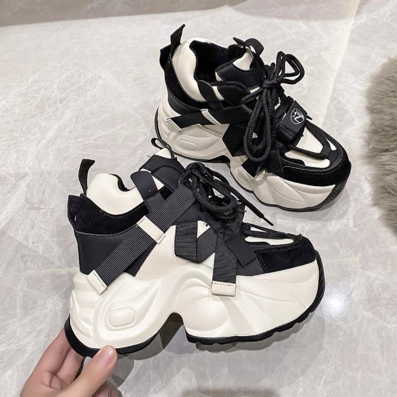 

Spring and Summer Women s Thick Soled Dad Sports Shoes, 8cm Height Increasing Casual Shoes, Breathable Design, Comfortable Shoes 39