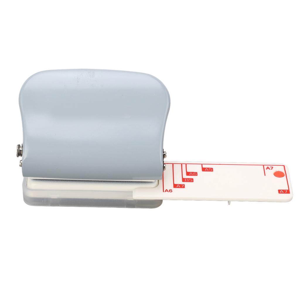 Hole Puncher Portable Handheld Loose Leaf 3 Hole Punch 5 Sheet Capacity for Scrapbook