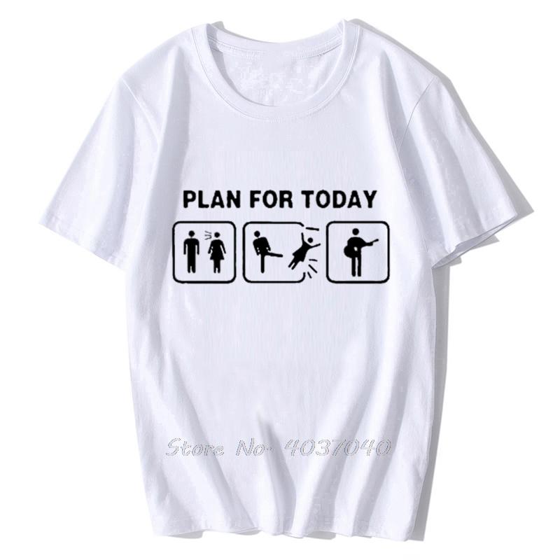 New Summer Style Problem Solved Guitar T Shirt Unisex Casual Short Sleeve Electric Bass Player Funny Tshirt Tees