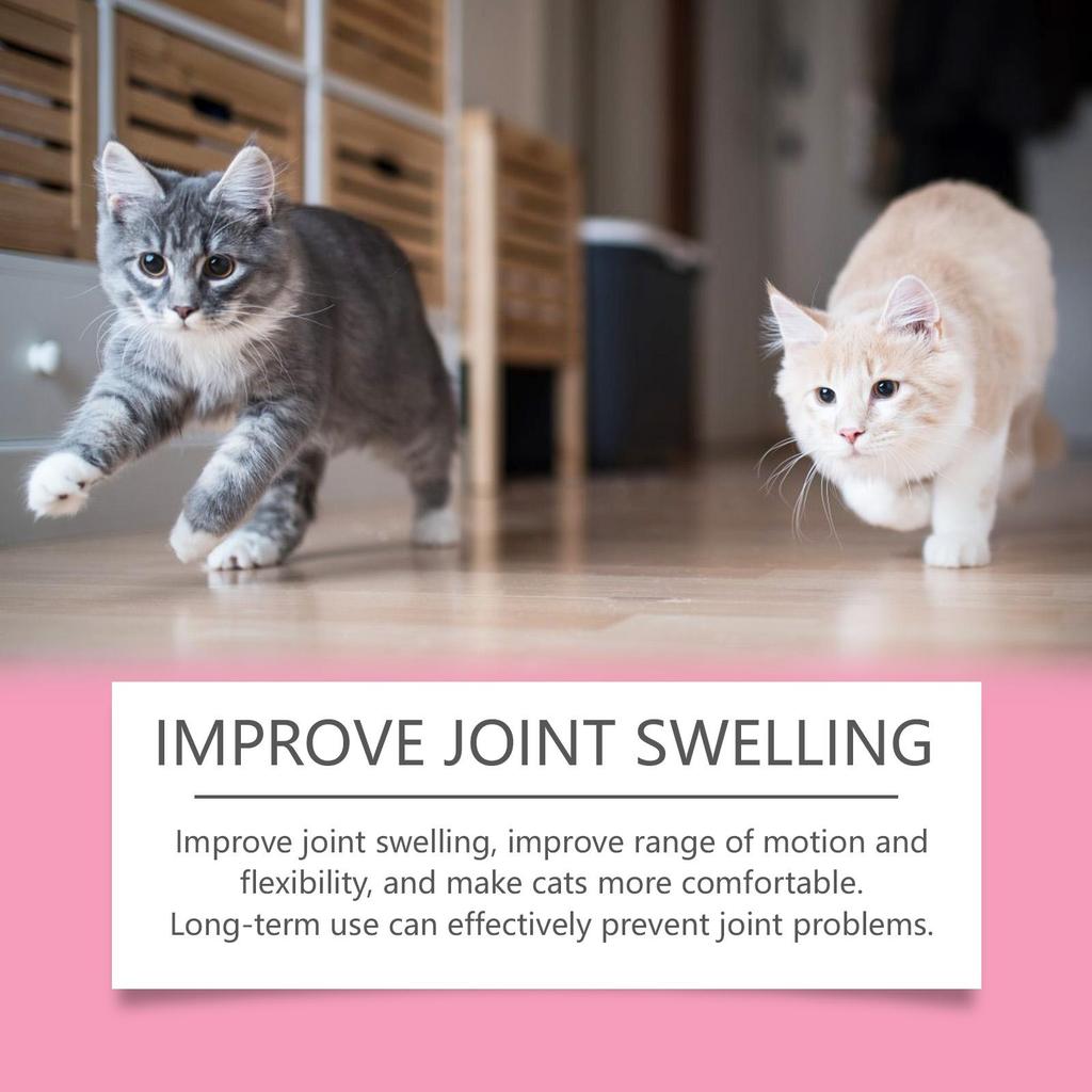 YEGBONG Tabletki na stawy dla kotów (80szt) - Opieka na stawy zwierząt domowych, Ochrona zdrowia stawów Twojego zwierzaka