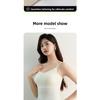 Damen Lang Schönheitsrücken Camisole, Feste Cups Hautfarbe Nahtlos Große Größen Basis Tanktop