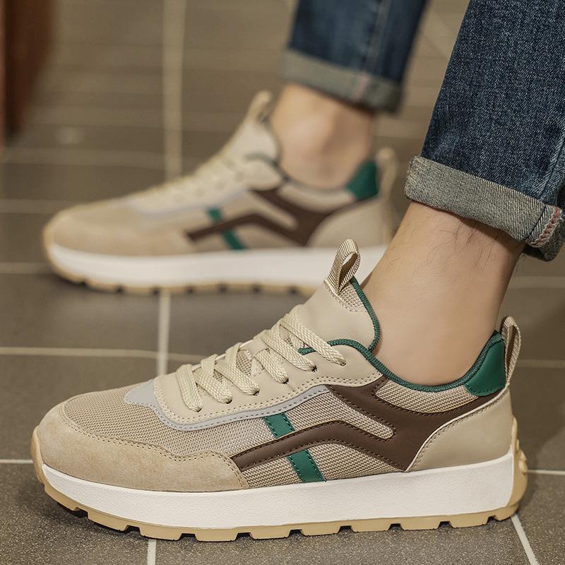 

Мужская обувь на платформе 2025 новая весна и осень плотная сетка дышащая увеличение обувь Форреста Гампа мягкая подошва спортивная обувь модная трендовая обувь мужчины 39