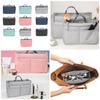 Versatile Travel Toiletry Bag with Double Zipper Opening Insert Bags Organizer