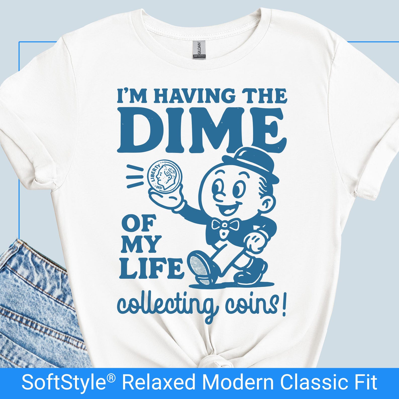 Funny Coin Collecting T Shirt, Retro Dime of My Life Collecting Coins Tshirt, Coin Show Tee, Numismatist Shirt, Coin Hobby Gift, Coin Shop 3XL