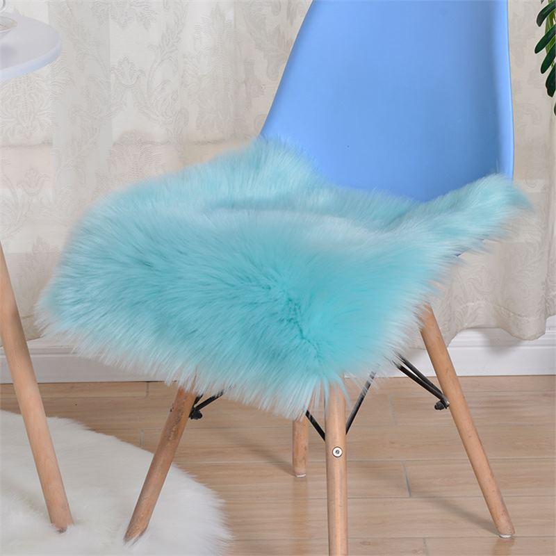 Australian Winter Faux Wool Plush Seat and Sofa Cushion, Chair Pad, and Bedroom Rug Floor Mat