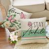 Idyllic Floral - Butterfly Pillow Covers with Uplifting QuotesLiving room sofa cushion cover, room decoration
