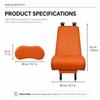 Leather Integrated Lumbar Leg Support Mat Memory Foam Extended Seat Cushion  Vehicle Universal