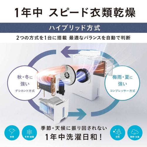 Panasonic Clothes Drying Dehumidifier Crystal White F-YHVX120-W Hybrid Type Nanoe X Equipped ~25 tatami