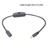 35cm 5V Charging Cable Type C to 4.0x1.7mm Plug with Switching Control for LED Lights Router Fan Wireless Speaker