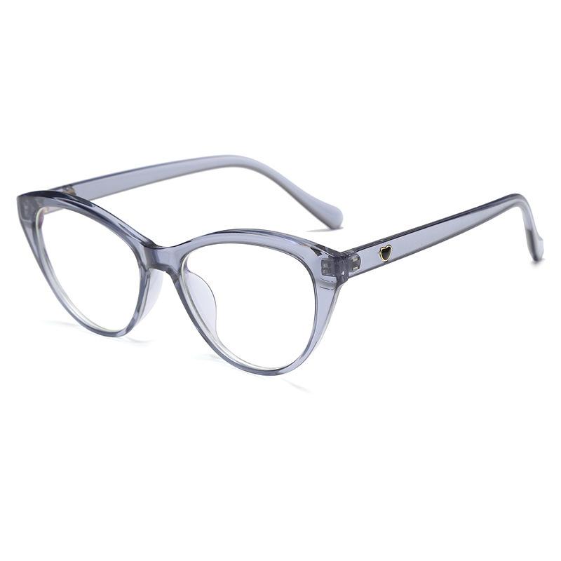 Personalized Small Frame Cat Eye Optical Mirror Men'S Trend Anti-Blue Flat Mirror Women'S Glasses