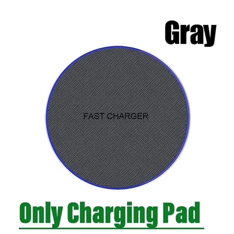 Ultra-Thin Fast Wireless Charger Pad for Samsung Galaxy S24 S23 S22 iPhone 16-12 Pro Max Wireless Induction Charging Station