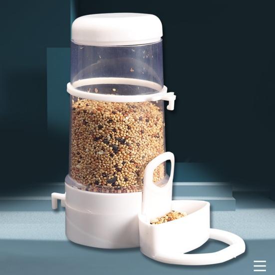Bird Feeder Automatic Parrot Cage Food Dispenser Easy Installation Convenient Feeding Box Pet Bird Supplies