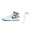 Air Jordan 1 Mid Industrial Blue Men Sneakers White FN5215-141