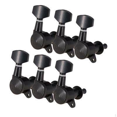 6Pcs Guitar Locking (6 Right Hand) – Lock String Tuning Key Pegs Machine Heads Set Replacement for