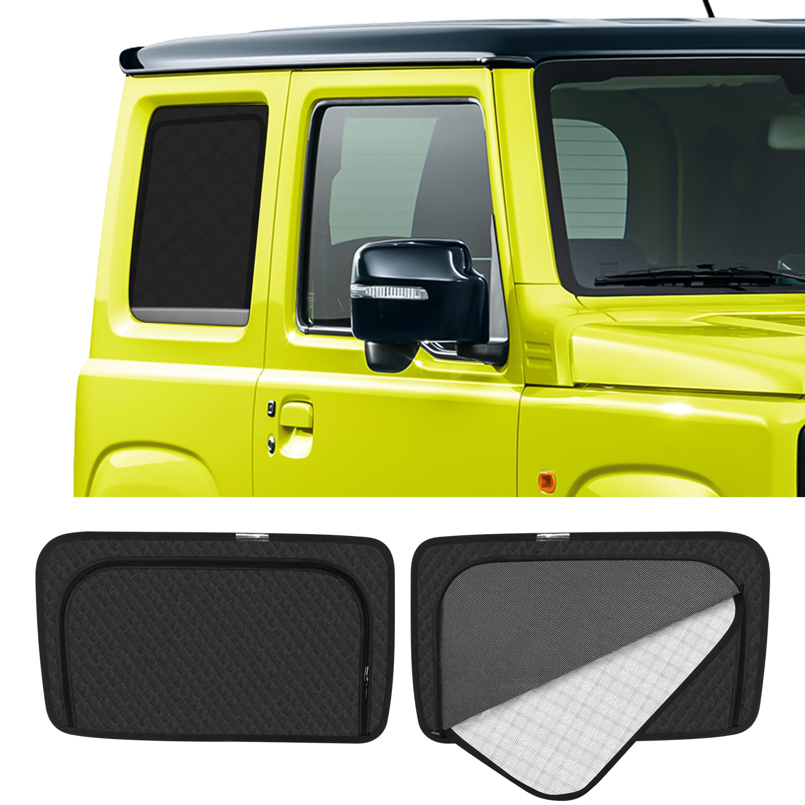 

New Jimny JB04 Series Dedicated Rear Seat Heat Integrated Car JIMNY JB64 Mesh Sun UV Light Insect Rear Seat 2 Japanese Instruction Manual Included чёрный