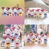 Cute Hello Kitty 50th Anniversary Heart Balloon Plush Doll Keychain For Bags