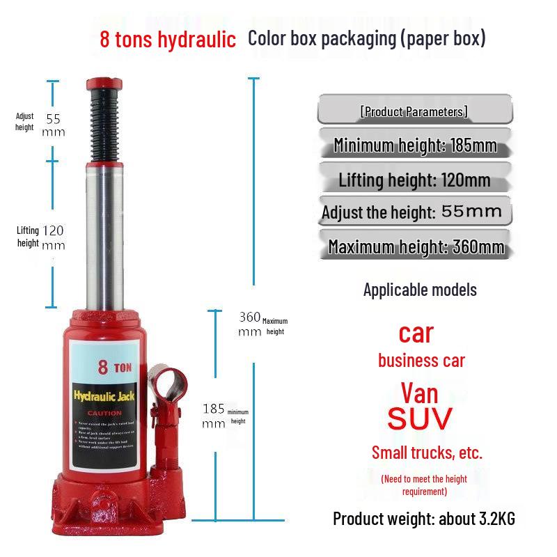 5T Vehicle-Mounted Hydraulic Jack & 10T Vertical Low-Profile Car Lift