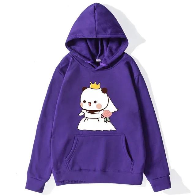 Marriage Bubu Dudu Panda Baby Bears Hoodies Women Couple Sweatshirts Kawaii Girl Boy Clothing Y2k Pullover Unisex