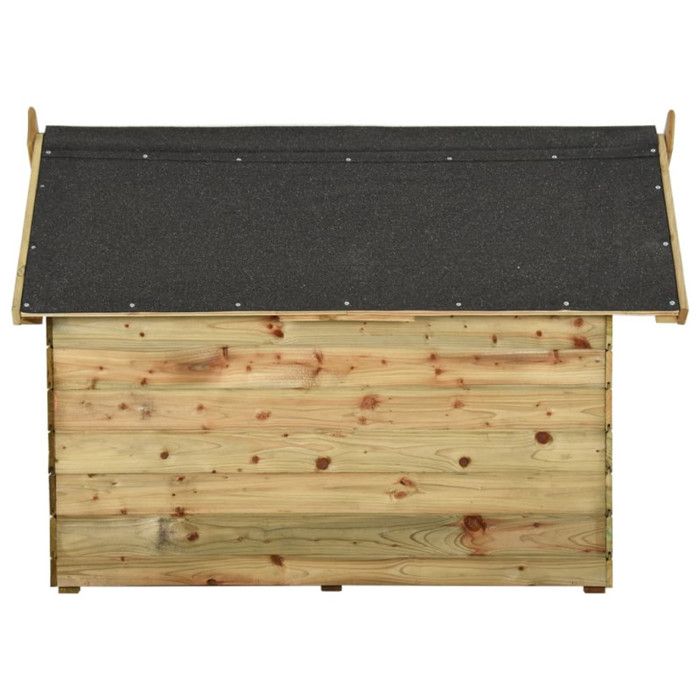 VidaXL Niche de Jardin Toit Ouvrant Poulailler Chenil Bois de Pin Imprégné 45151