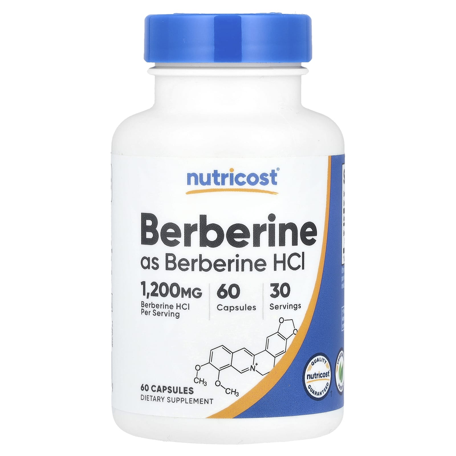 

Berberine, 60 capsules (600 mg per capsule)