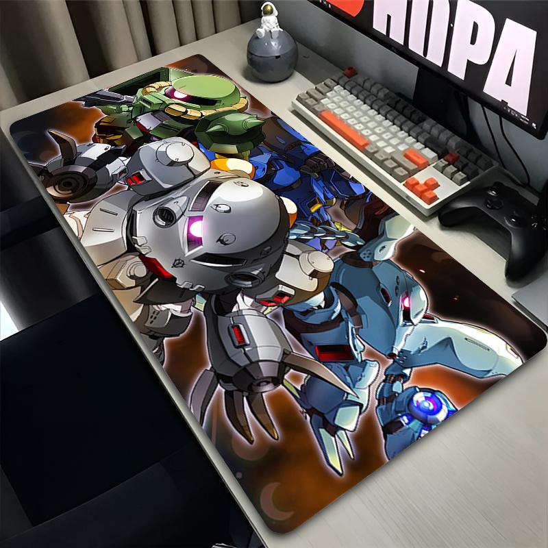 Anime Mouse Pad ESports Gaming Accessories Mechanical Warrior GGundam ZZaku Ii Computer Desk Mat Keyboard Pad Gamer Mousepad